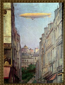 Republika vzducholodí““ nad Paříží v roce 1909““ Obraz Auguste Alexandre Hirsch (1833-1912) 1909 Soukromá sbírka od Auguste Alexandre Hirsch