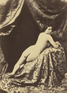 Studie aktu, cca. 1855 (foto) od Auguste Belloc
