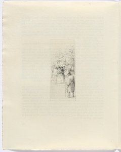 Frédéric Mistral: Mémoires et Recits, Frédéric Mistral: postavy na ulici (str. 130) od Auguste Brouet