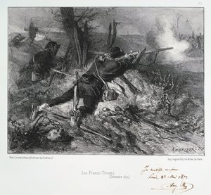 Les Francs-Tireurs, obležení Paříže, francouzsko-pruská válka, prosinec 1870 1872
