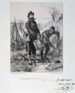 Vojáci z Garde Nationale, obléhání Paříže, 1870-1871 od Auguste Bry