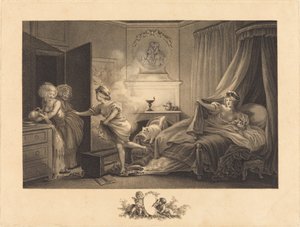 Moje košile hoří od Auguste Claude Simon Legrand after Jean Honoré Fragonard
