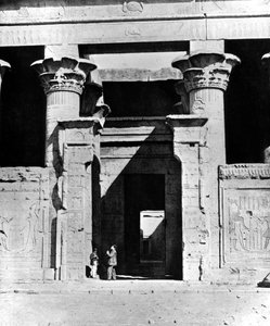 Chrám Edfu, Egypt, 1893