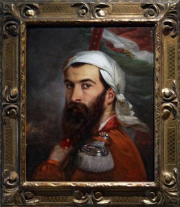 Giuseppe Garibaldi po boji o Morazzone 5. srpna 1848 od Auguste Estienne