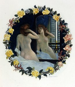 Ilustrace Auguste François Gorguet (1862 - 1927) pro ""Le Lys rouge"" od Anatole France (1844 - 1924). 1894.