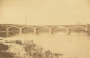 Trať z Villeneuve-Saint-Georges do Montargis, viadukt na řece Loing (u Montargis) od Auguste Hippolyte Collard