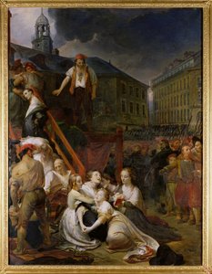 Epizoda na Place du Bouffay, Nantes, 1793, 1859 od Auguste Hyacinthe Debay