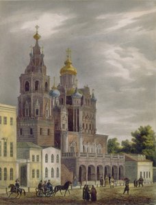 Kostel Nanebevzetí Panny Marie na ulici Pokrovka v Moskvě, 1825 od Auguste Jean Baptiste Antoine Cadolle