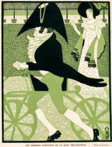 První příznaky cyklistické horečky od Auguste Jean Baptiste Roubille