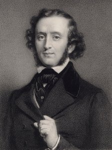 Portrét pianisty a skladatele Felixe Mendelssohna Bartholdyho 1809-1847. od Auguste Lemoine