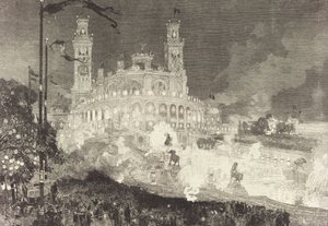 14. července. Osvětlení Palais du Trocadéro, 1883. od Auguste Lepere
