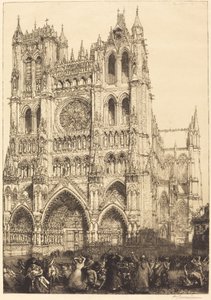 Katedrála v Amiens (Katedrála v Amiens – Den inventáře) od Auguste Lepere