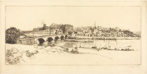 Angers - Panoramatický výhled od Auguste Lepere