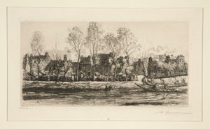 Banks of the Somme? Amiens (Bank of the Somme at Amiens) od Auguste Lepere