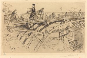 Most umění (Le pont des Arts) od Auguste Lepere