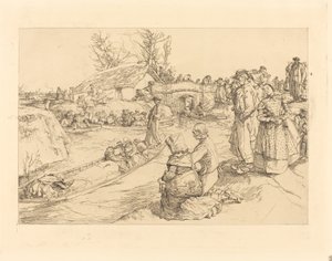 Pohřeb ve Vendeen Marsh od Auguste Lepere
