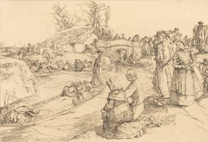 Pohřeb ve Vendeen Marsh Pohřeb ve Vendeen Marsh, 1901. od Auguste Lepere