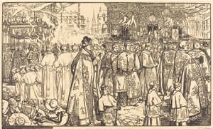 Procesí Corpus Christi v Nantes Procesí Fete Dieu v Nantes, 1901. od Auguste Lepere
