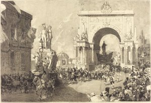 Oslavy jubilea v Bruselu od Auguste Lepere