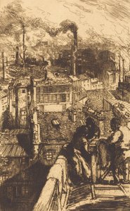 Gobelins Quarter The Gobeins quarter, 1893. od Auguste Lepere