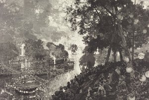 Sníh v Paříži. od Auguste Lepere