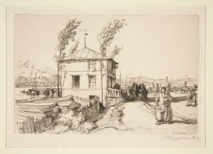 Guinguette, cesta do Billancourtu od Auguste Lepere