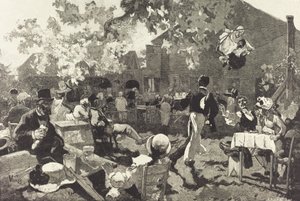Cabaret du Coq de Bruyère v Bois de Meudon, 1888. od Auguste Lepere