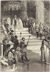 Korunovace ruského císaře Alexandra III. (27. května) od Auguste Lepere