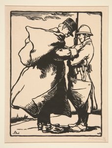 Le G?n?ral Joffre d?core (General Joffre Decorates), z La Guerre de 1914, první série, no. 12 od Auguste Lepere