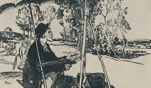 Krajinář, 1919 od Auguste Louis Lepère