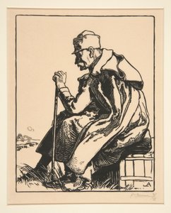 Le Roi de Serbie (Srbský král), z La Guerre de 1914, první série, č.4 od Auguste Lepere