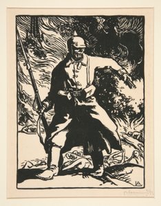 Pruský voják, z války 1914, první série, no. 10 od Auguste Lepere