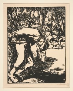 The Francs-Tireurs (Sharpshooters), z The War of 1914, první série, no. 11 od Auguste Lepere