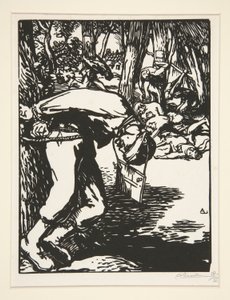The Francs-Tireurs (Sharpshooters), z The War of 1914, první série, no. 11 od Auguste Lepere