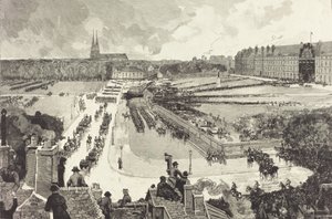 Vojenská pocta udělená ostatkům admirála Courbeta, 1885. od Auguste Lepere