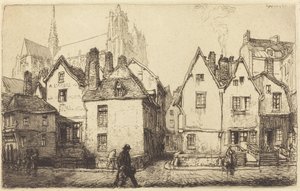 Staré domy v Amiens Staré domy v Amiens, 1907. od Auguste Lepere