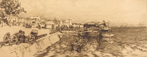 Pier of Bercy Embarcadere, quai de Bercy, 1891. od Auguste Lepere