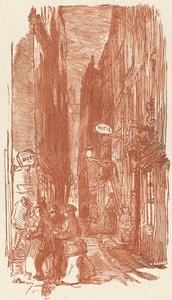 Rue Saint-Severin, publikoval 1901. od Auguste Lepere