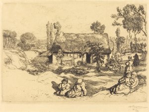 Útulek pro chudé, Vendee (Le nid de pauvres, Vendee) od Auguste Lepere