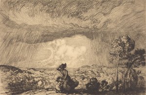 Bouře na Duně, Vendee Bouře na Duně, Vendee. od Auguste Lepere