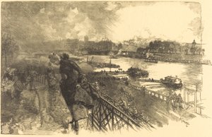Seina u Slavkovského mostu, 1888.