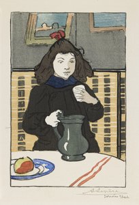 Mladá dívka se džbánem, 1890 od Auguste Louis Lepère