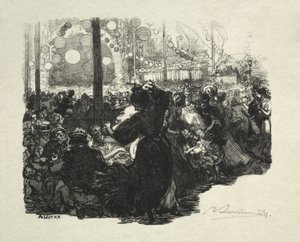 14. července, Rue de Belleville, 10 hodin. od Auguste Louis Lepère