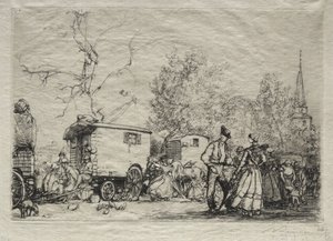 Na veletrhu St. Jean de Mont od Auguste Louis Lepère