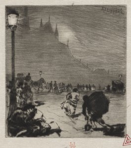 Na rohu Pont-aux-Doubles od Auguste Louis Lepère