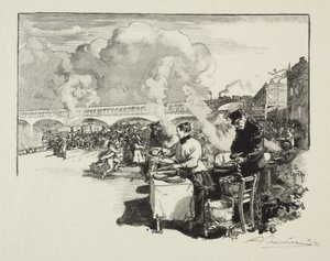 Přistávací plocha pro omnibusové čluny od Auguste Louis Lepère