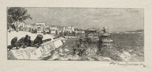 Molo v Bercy od Auguste Louis Lepère