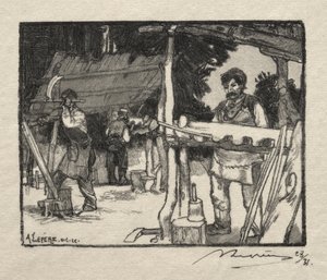 Výrobce lamel od Auguste Louis Lepère