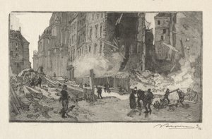 Místo Gerson a Rue Restot od Auguste Louis Lepère