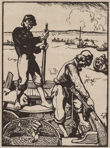 Rybáři krevet od Auguste Louis Lepère